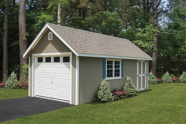 12'x24' Garage with Optional 9/12 Roof Pitch