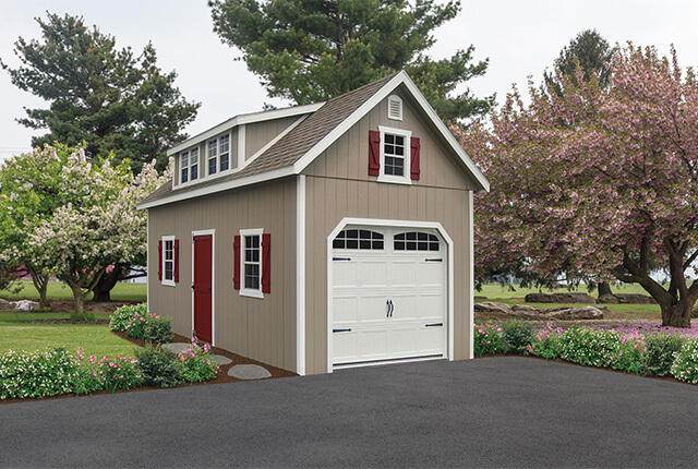 12'x24' Two Story with Optional Full Sized Shed Dormer