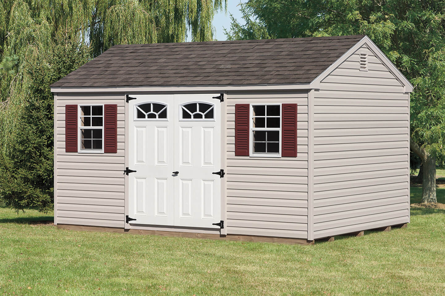 Vinyl A-Frame Storage Sheds | Cedar Craft Storage Solutions