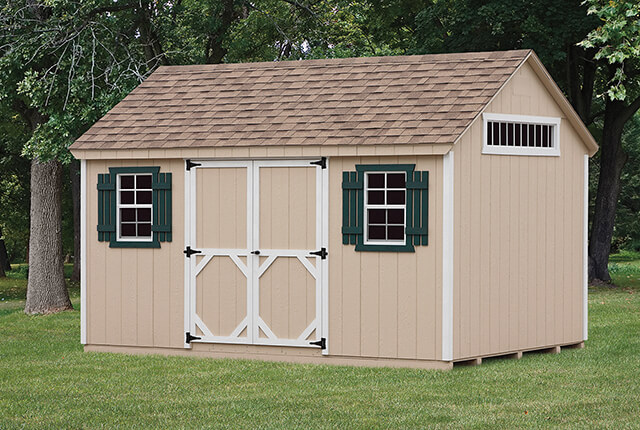 10'x14' A-Frame with 7/12 Roof Pitch with Transom Window in Gable